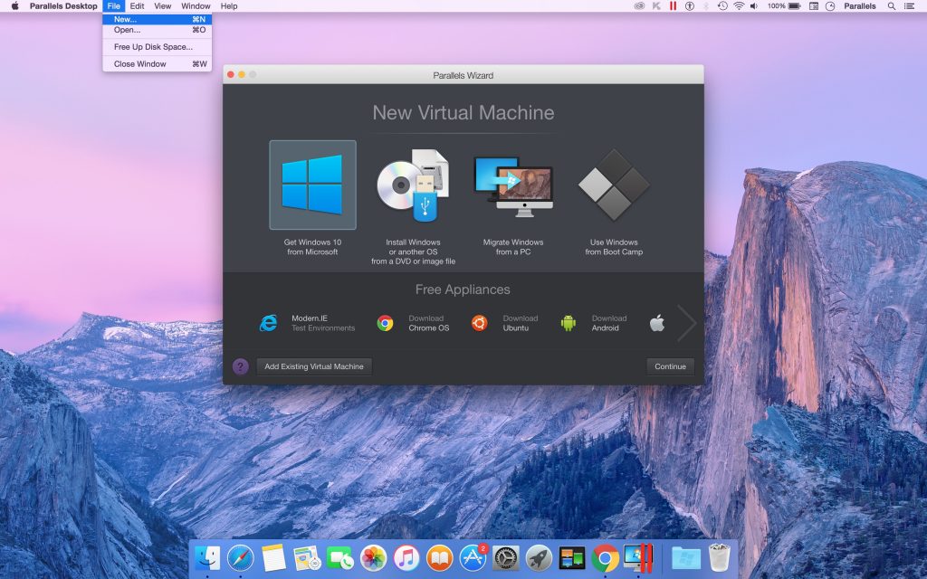 parallels access for virtual machines