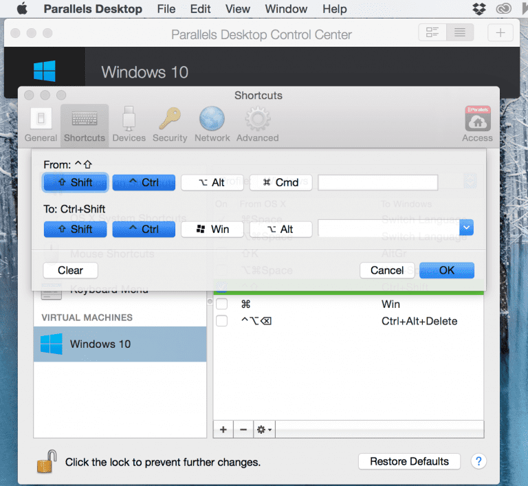 Windows parallels commands list