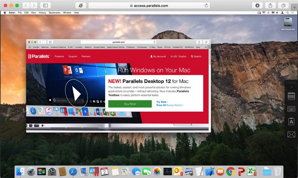 parallels access web browser