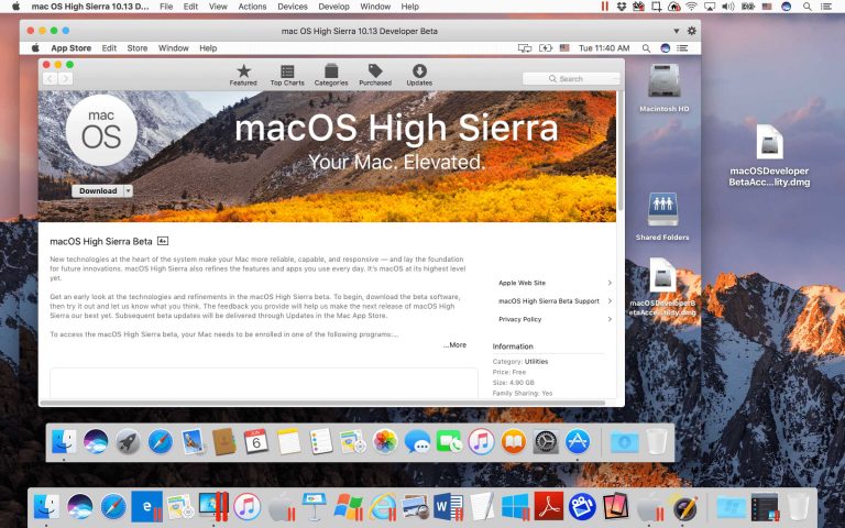 high sierra installer app download