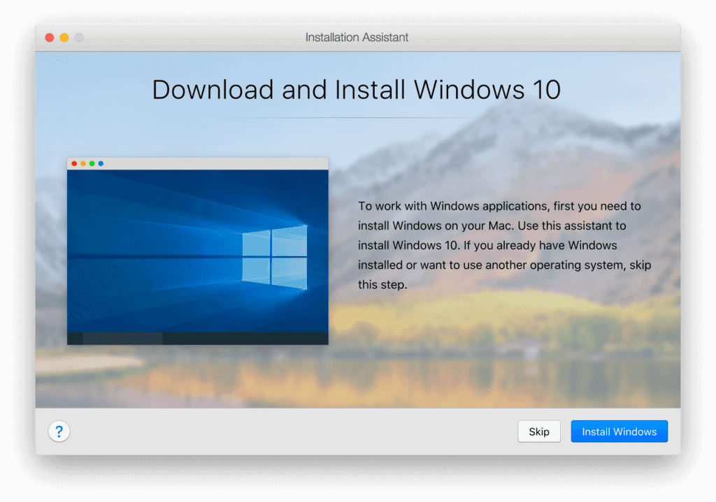 parallels desktop windows 10 shortcuts