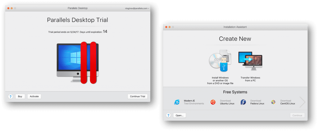 parallels for mac os update