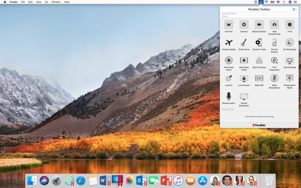 parallels for mac os sierra