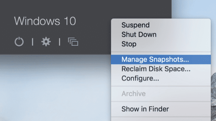 Save Your Work with Snapshots in Parallels Desktop