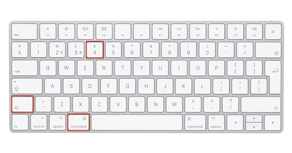 keyboard command for screenshot on mac