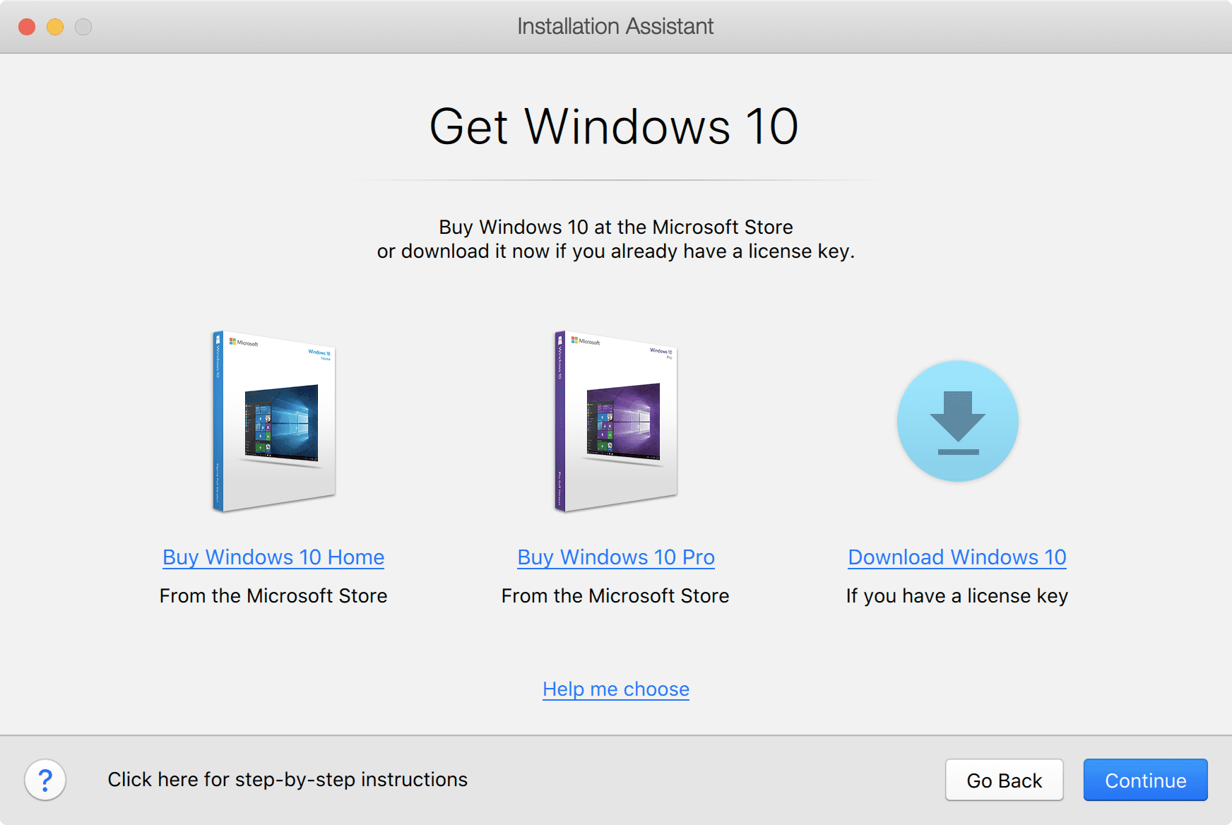 key for windows 10 for mac