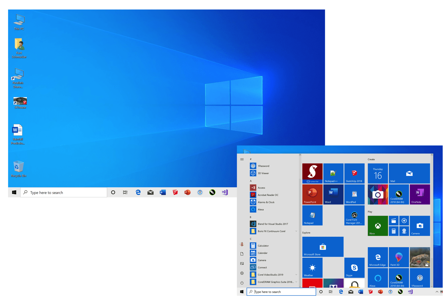 Shell пуск windows 10