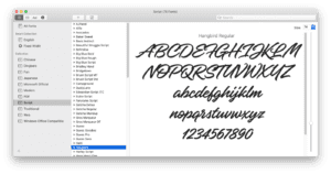 export font book mac