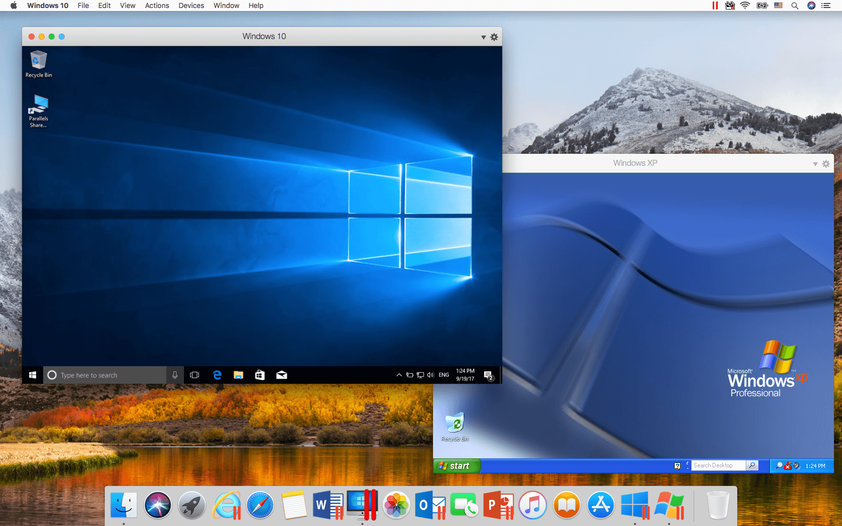 windows 10 vs mac os high sierra