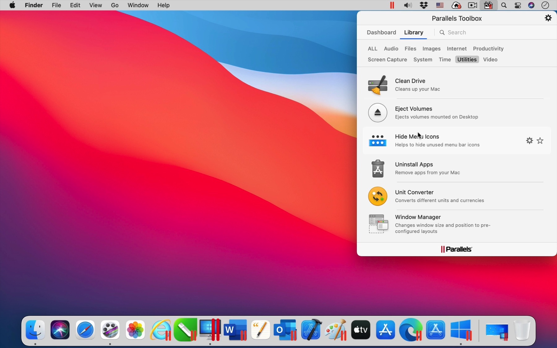 Parallels Toolbox for Mac & Windows: one-touch tools for Mac and Windows