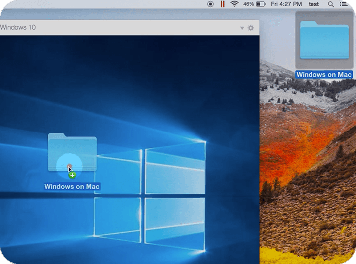 parallels desktop windows 10 drag and drop