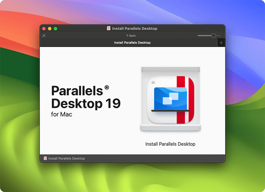 1. Install Parallels Desktop