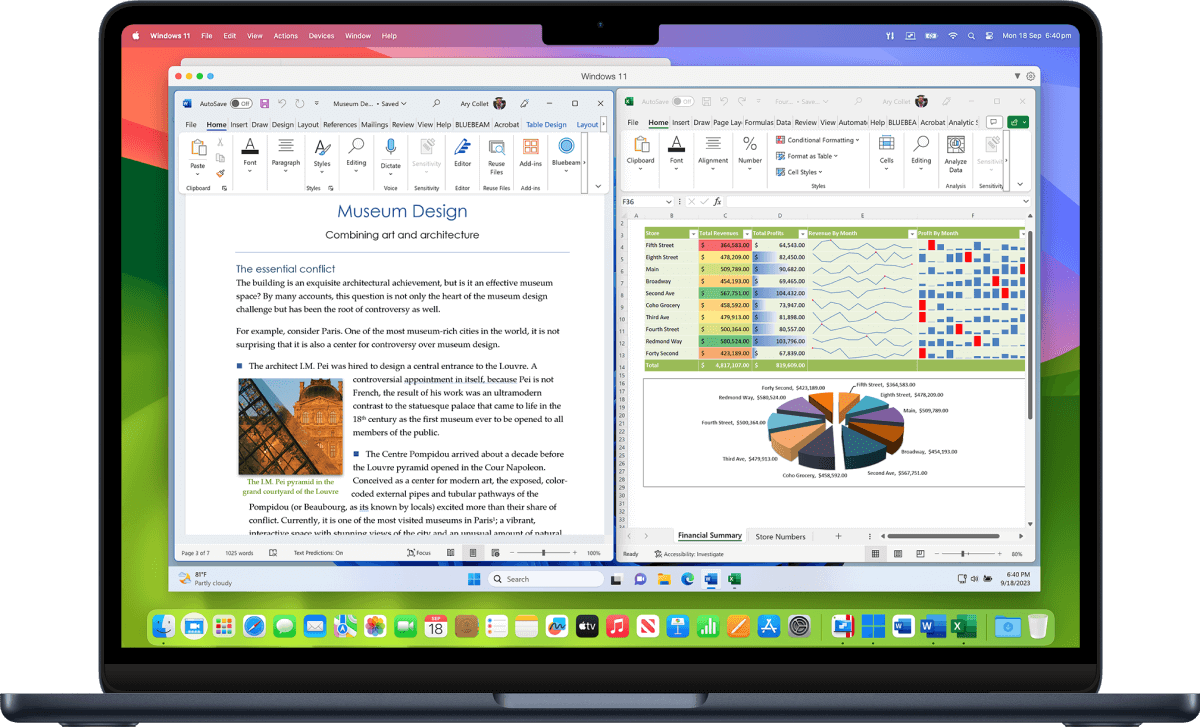 Enjoy the best Windows has to offer, fully integrated into your Mac environment