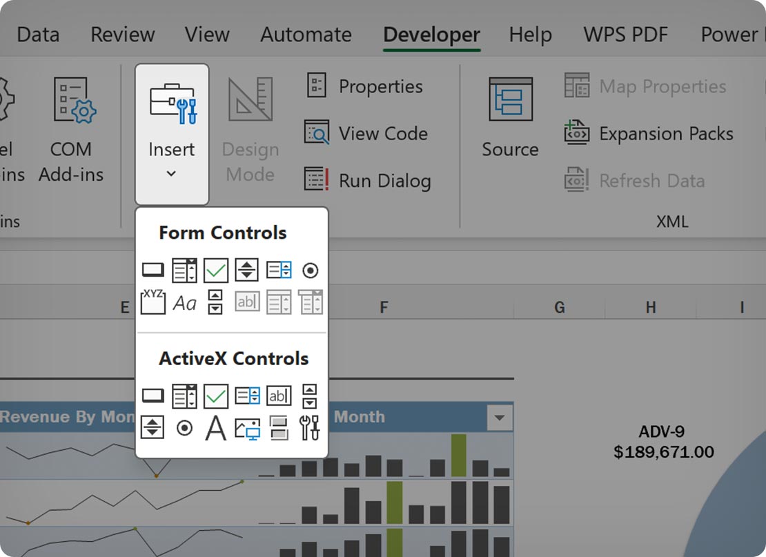 Form Controls and Active X